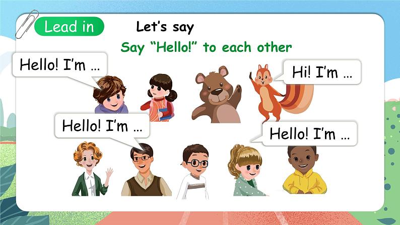 【核心素养目标】人教版PEP小学英语 三年级上册 Unit 1 Hello Part A Let’s learn 课件+教案+练习（含教学反思和答案）05