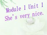 外研版（一年级起点）小学三年级英语下册 Module 1 Unit 1 She's very nice.   课件7