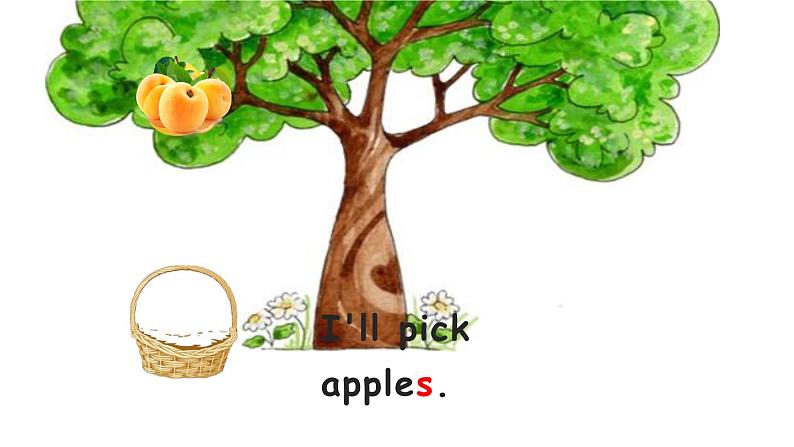 外研版（一年级起点）小学三年级英语下册 Module 4 Unit 1 We'll pick fruit.   课件08