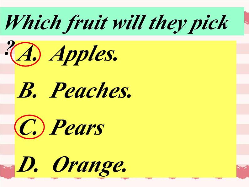 外研版（一年级起点）小学三年级英语下册 Module 4 Unit 1 We'll pick fruit.   课件307