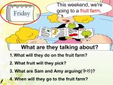 外研版（一年级起点）小学三年级英语下册 Module 4 Unit 1 We'll pick fruit.   课件4
