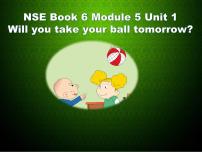 英语三年级下册Unit 1 Will you take your ball tomorrow?授课课件ppt