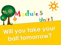 英语三年级下册Unit 1 Will you take your ball tomorrow?图文课件ppt