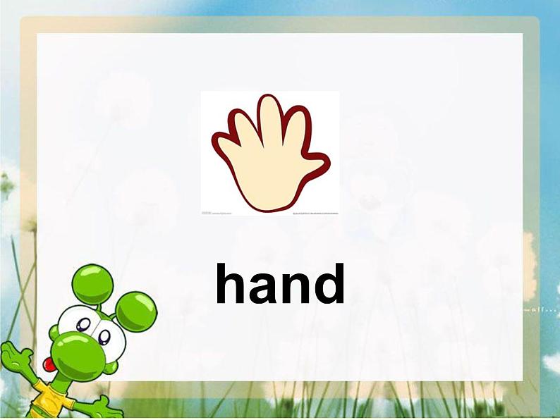 外研版（一年级起点）小学三年级英语下册 Module 6 Unit 1 Here are his hands.  课件第4页