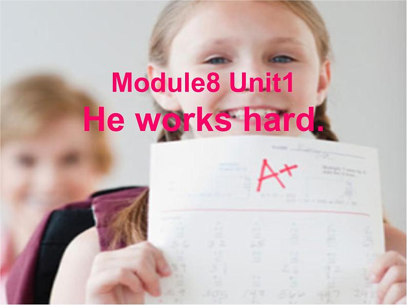 外研版（一年级起点）小学三年级英语下册 Module 8 Unit 1 He works hard.   课件301