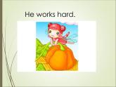 外研版（一年級(jí)起點(diǎn)）小學(xué)三年級(jí)英語下冊(cè) Module 8 Unit 1 He works hard.   課件5