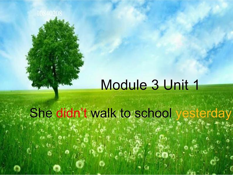 外研版（一年级起点）小学四年级英语上册 Module 3 Unit 1 She didn't walk to school yesterday.   课件201