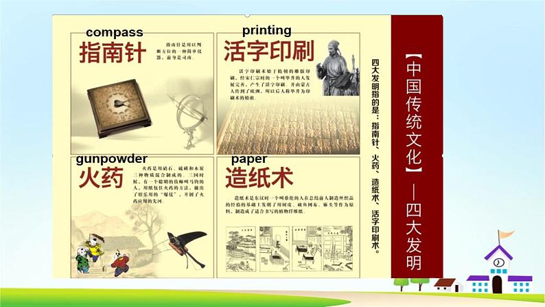 外研版（一年级起点）小学四年级英语上册 Module 4 Unit 1 Chinese people invented paper.  课件04