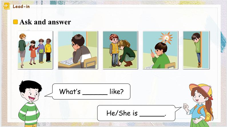 Unit 1 What's he like Part B Read and write  课件02