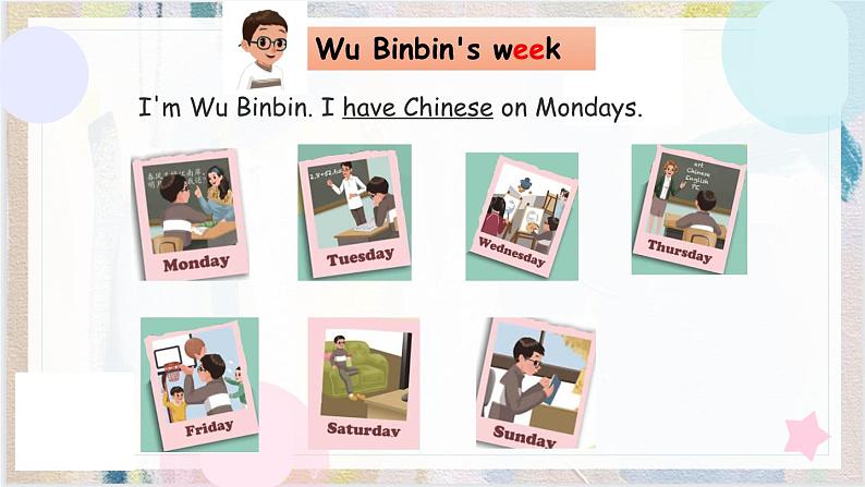 Unit 2 My week A Let 's spell 课件）第2页