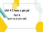 Unit 4 I have a pen pal PB Let's try & Let's talk课件)