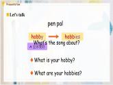 Unit 4 I have a pen pal Part A Let's learn 课件）