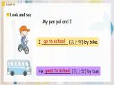 Unit 4 I have a pen pal Part B Let's learn 课件 )