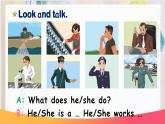 Unit 5 What does he do Part B Read and write课件