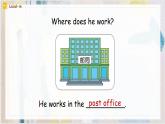 Unit 5 What does he do？ PB Let's talk 课件