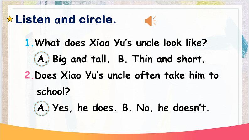 Unit 5 What does he do？ PB Let's talk 课件()06