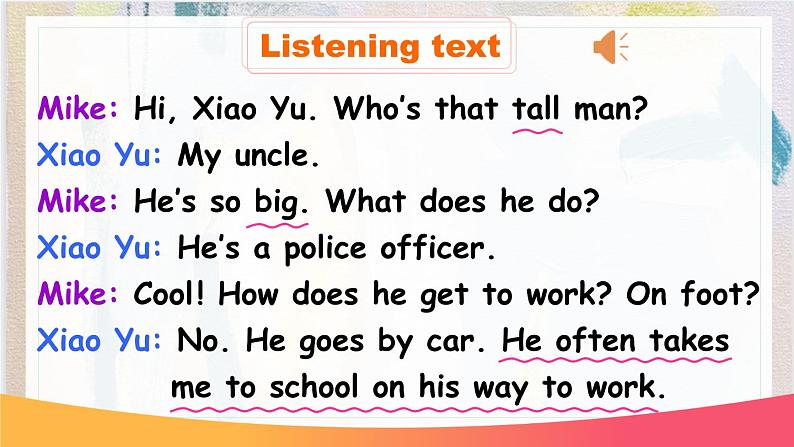 Unit 5 What does he do？ PB Let's talk 课件()07