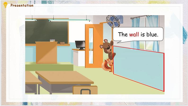 Unit 1 My classroom B  Let's learn & Colour and say 课件）07