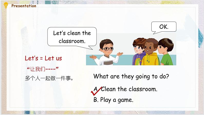 Unit 1 My classroom B  Let's talk & Let's play 课件08