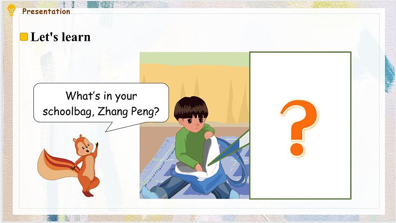 Unit 2 My schoolbag Part B Let's learn & Let's do 课件(）03