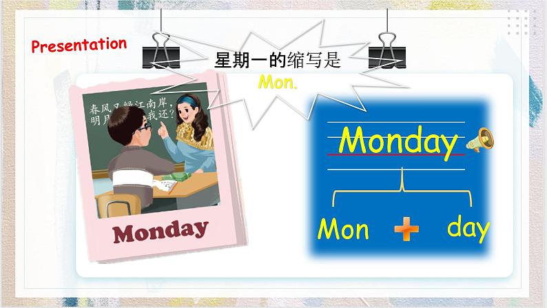 Unit 2 My week PA Let's learn 课件+练习+动画素材07