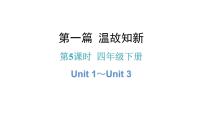 小升初小学英语总复习第5课时四年级下册Unit 1～Unit 3教学课件