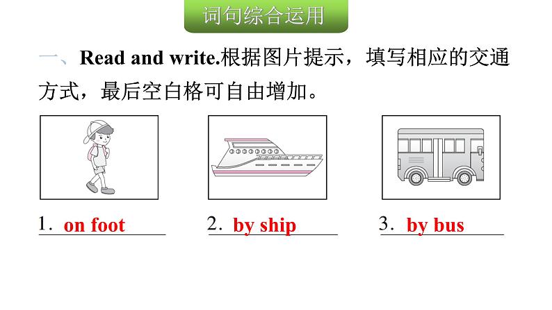 小升初小学英语总复习第14课时六年级上册Unit 2Ways to go to school教学课件06