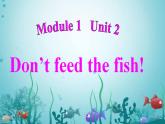 外研版（一年级起点）小学四年级英语下册Module 1 Unit 2 Don't feed the fish!  课件1