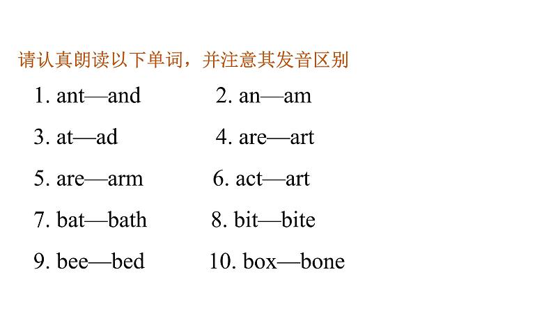 小学毕业英语总复习第四章单词辨析教学课件第3页