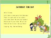 外研版（一年级起点）小学四年级英语下册Module 6 Unit 2 Let's have fun this Saturday!   课件3