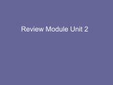 外研版（一年级起点）小学四年级英语下册 Review Module Unit 2  课件