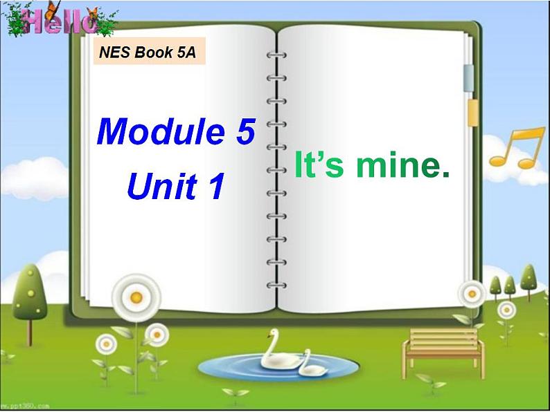 外研版（一年级起点）小学五年级英语上册Module 5 Unit 1 It's mine!  课件01