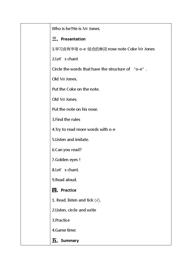 人教版PEP四上《Unit 3 My friends Part A（Let's spell）》教学设计02