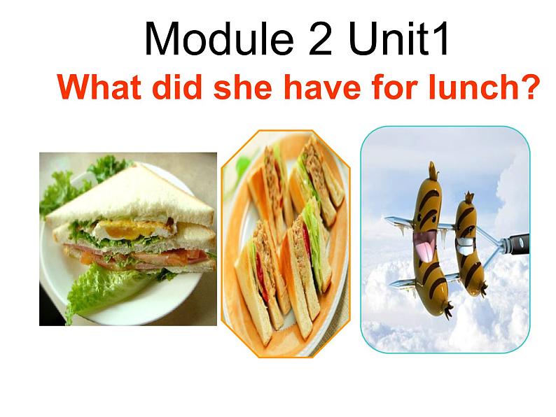 外研版（一年级起点）小学五年级英语下册Module 2 Unit 1 What did she have for lunch？  课件5第1页