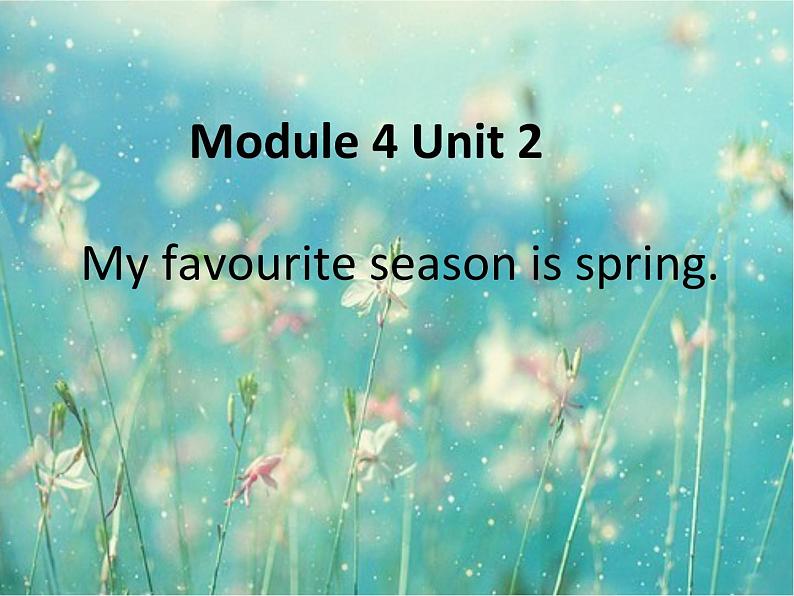 外研版（一年级起点）小学五年级英语下册Module 4 Unit 2 My favourite season is spring.  课件801