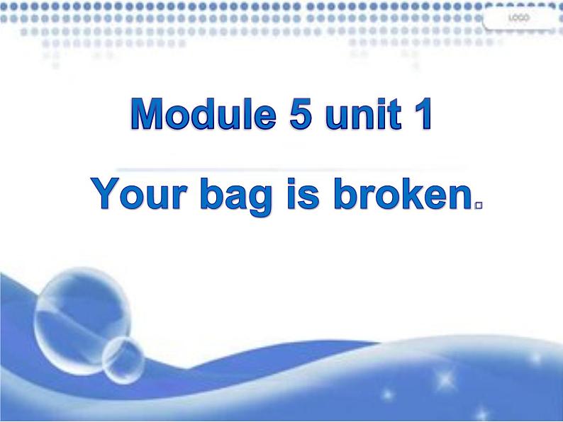 外研版（一年级起点）小学五年级英语下册Module 5 Unit 1 Your bag is broken.   课件301