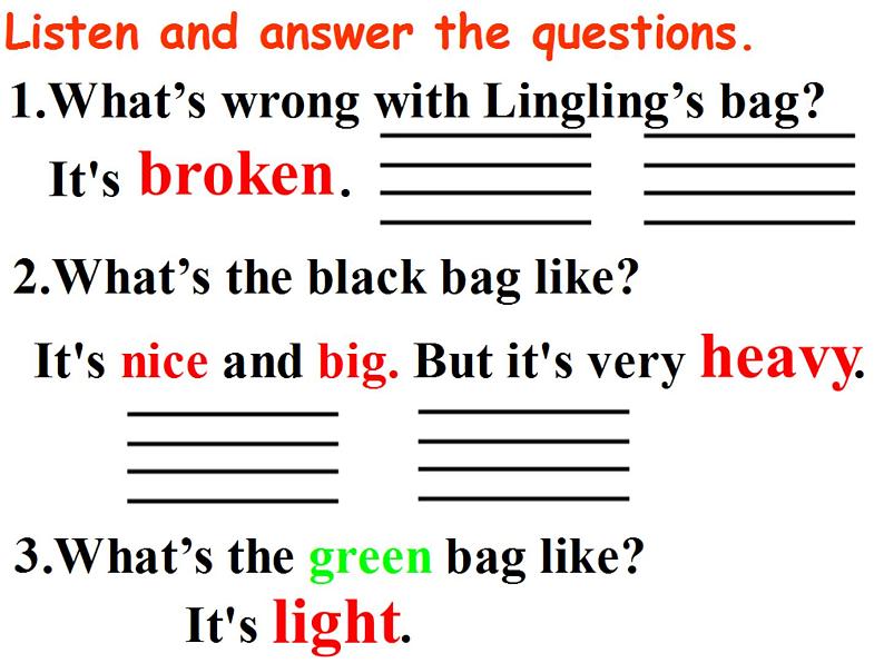 外研版（一年级起点）小学五年级英语下册Module 5 Unit 1 Your bag is broken.   课件706