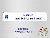 外研版（一年级起点）小学五年级英语下册Module 4 Unit 1 Did you read them？ 课件3