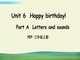 人教版英语pep三年级上册Unit 6 Part A 第3课时课件+教案+素材