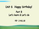 人教版英语pep三年级上册Unit 6 Part B 第5课时课件+教案+素材
