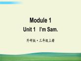 外研版英语三年级上册Module 1 Unit 1课件+教案+音视频