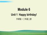 外研版英語三年級上冊Module 6 Unit 1課件+教案+音視頻