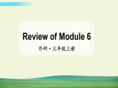 外研版英语三年级上册Review of Module 6课件+教案+音视频