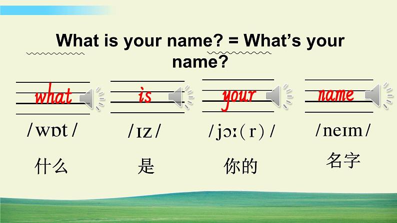 湘少版英语三年级上册第一课时（Part A，Part B）课件第5页