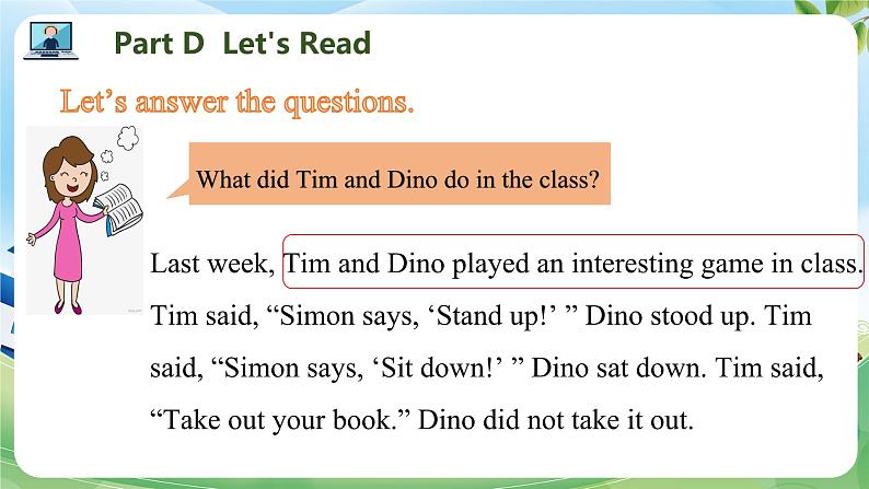 Unit 1 What did you do during the holidays PartD-PartF（课件）湘少版（三起）英语六年级上册08