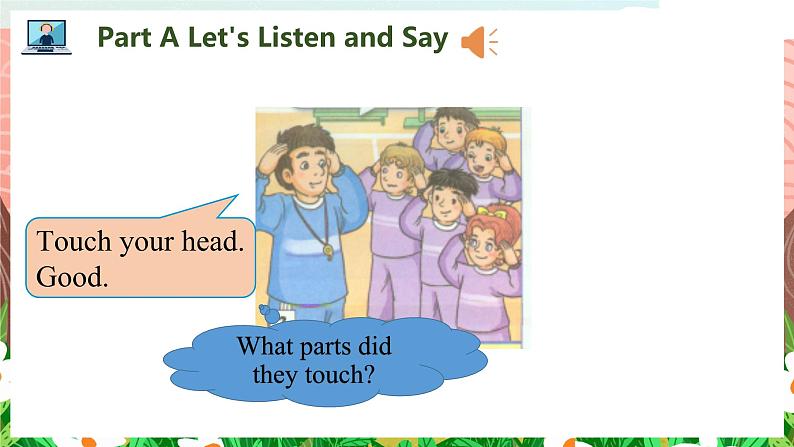 Unit 10  Touch your head PartA-PartC（课件）湘少版（三起）英语三年级上册05