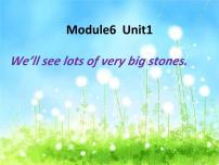 小学外研版 (一年级起点)Unit 1 We’ ll see lots of very big stones.评课课件ppt