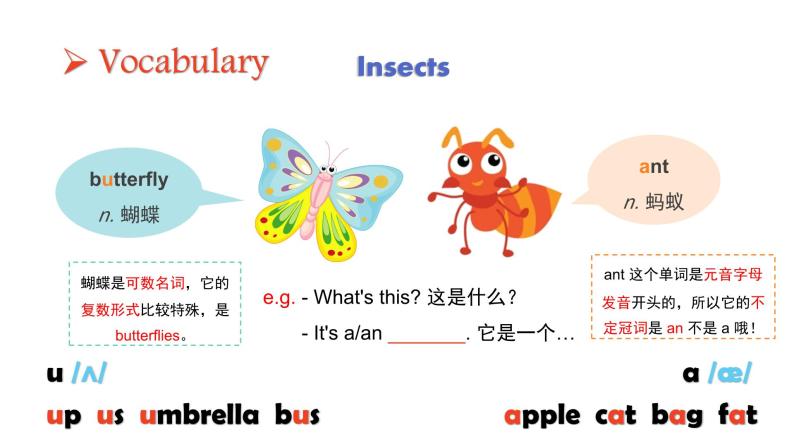 【环节有趣 寓教于乐】M4U1 Insects 英语复习课件 三年级上册 上海牛津版（试用）08