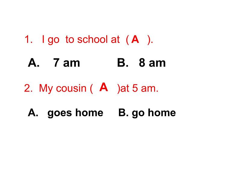 外研版（一年级起点）小学五年级英语下册Module 7 Unit 1 My father goes to work at 8 o'clock every morning.   课件305