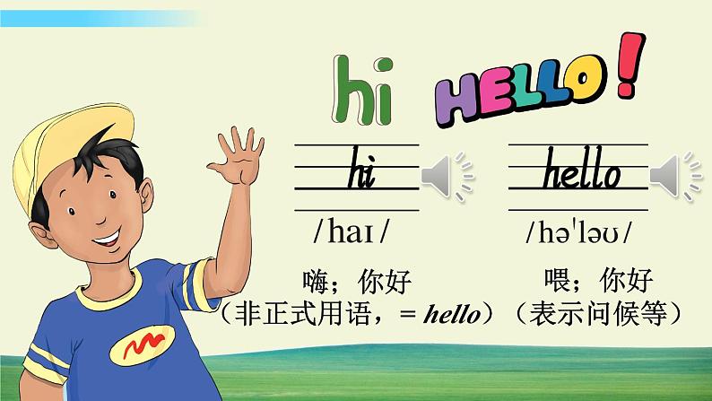 冀教版英语三年级上册Lesson 1课件第5页